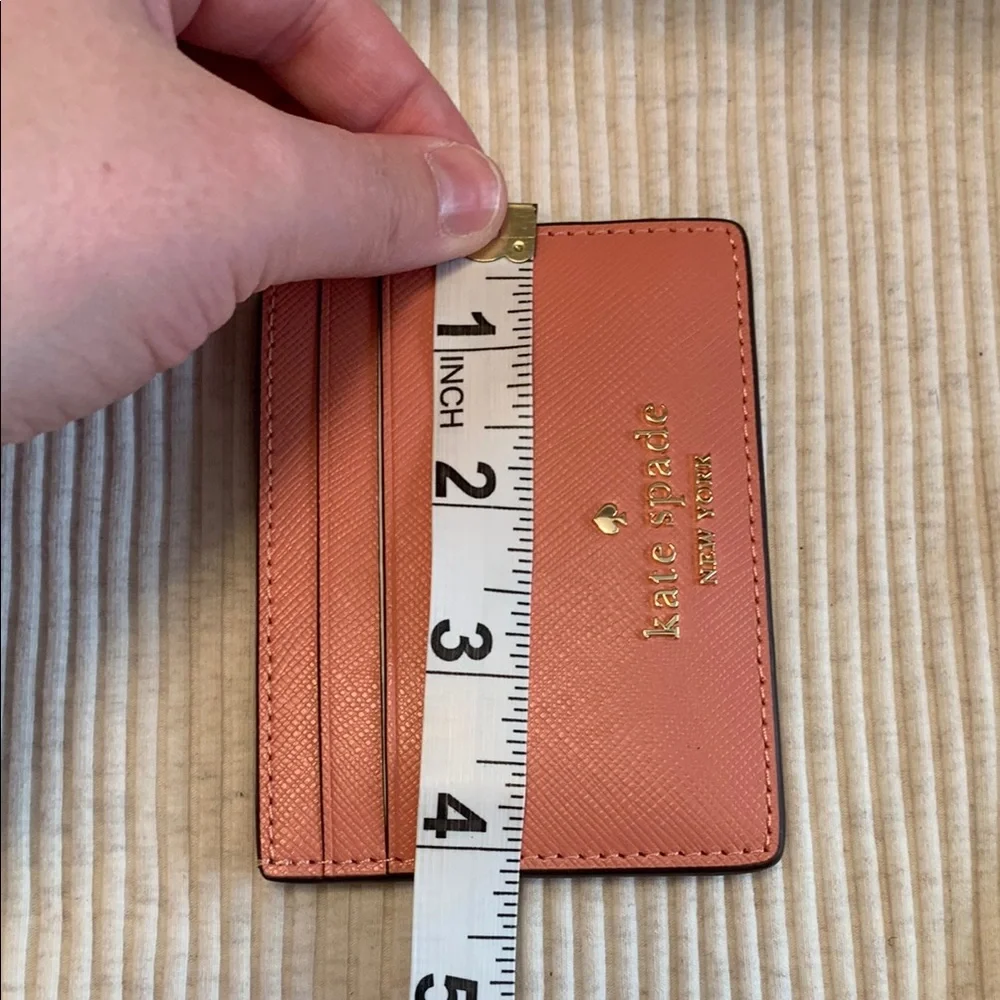 NWT - Kate Spade Madison Small Slim Card Holder in Terracotta Tile - Picture 13 of 16